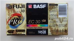 Caseta sigilata BASF ec 30 vhs C,casete noi FUJI se-c30 super vhs - imagine 2