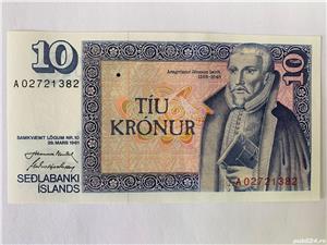 Bancnota 10 KRONUR   COROANE NOI - 1981 - Islanda - P-48a.4
