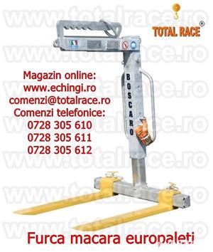 Furci macara cu echilibrare automata