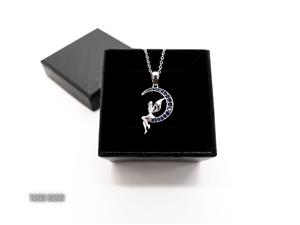 Pandantiv din argint: Zâna pe lună - imagine 2