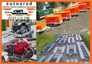 Inchirieri remorca utilaje trailer bobcat transport excavator - imagine 4