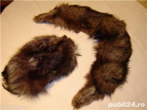Accesorii blanuri femei, nurci canadiene maro si gulere, caciuli, etc - imagine 8