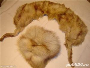 Accesorii blanuri femei, nurci canadiene maro si gulere, caciuli, etc - imagine 5