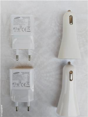 Set incarcatoare retea 5V 2A si Auto USB dual 2.1A +1A - imagine 6