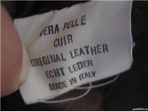 Haina eleganta piele naturala 100% cu blana,made in Italy-ieftina - imagine 6