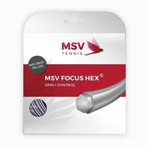 MSV FOCUS HEX racordaj tenis grosime 1.18 negru gri plic rola - imagine 2