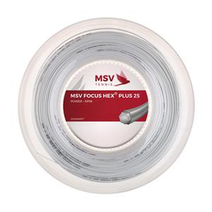 MSV FOCUS HEX Plus 25 racordaj tenis grosime 1.25 negru alb plic rola - imagine 2