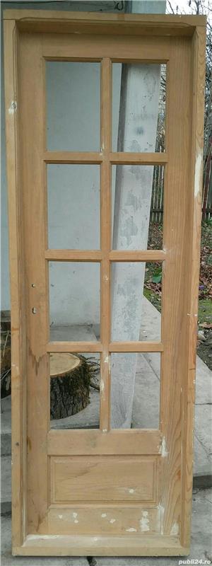 Vand doua usi din lemn de brad - imagine 2