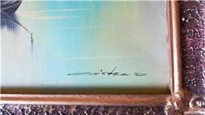 Tablou pictat ulei pe panza semnat - imagine 3