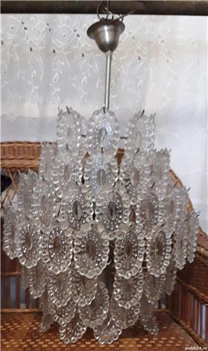 vand candelabru cu forme din  sticla  - imagine 2