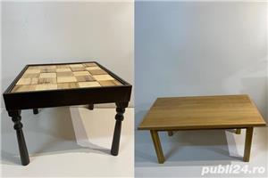 Mobilier nou din lemn masiv, scaune, adult, copiii, măsuțe, lădițe - imagine 3