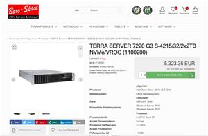 Terra server 7220 g3 s-4215/32/2x2tb nvme/vroc - imagine 4