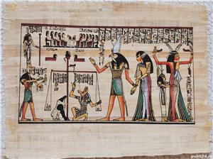 Papirus autentic handmade praf de aur culori vii stampila originalitate - imagine 4