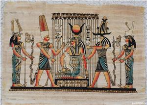 Papirus autentic handmade praf de aur culori vii stampila originalitate - imagine 3