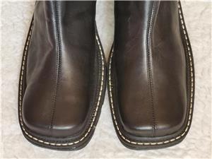 Ghete joase negre dama piele naturala blana naturala maro cizme bocanci bocate ghetute femei fermoar - imagine 5