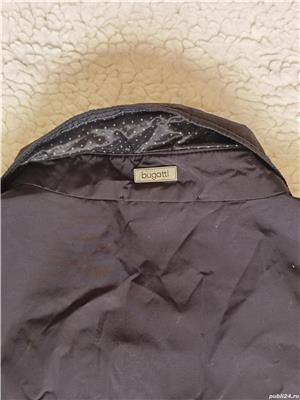 Pardesiu office barbatesc original BUGATTI geaca eleganta bleumarin - imagine 9