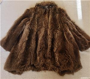 Haina scurta dama blanita naturala enot bej maro spicat - imagine 2