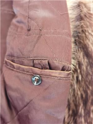 Haina scurta dama blanita naturala enot bej maro spicat - imagine 7