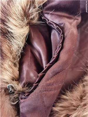 Haina scurta dama blanita naturala enot bej maro spicat - imagine 5