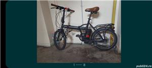 Bicicletă electrică Pliabilăsmartwatch 24 de volți bateria cam slabă - imagine 2
