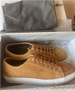 Brioni sneakers,suede light brown,produs original. - imagine 3