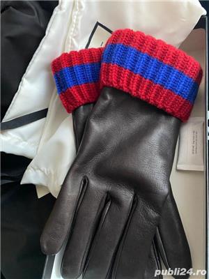 Gucci web nappa/cashmere manusi,produs original.