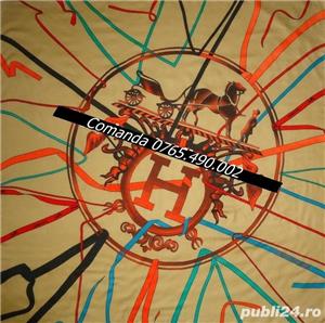 Sal supradimensionat dama bej nude casmir Hermes Paris made in France - imagine 4