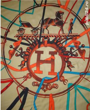 Sal supradimensionat dama bej nude casmir Hermes Paris made in France