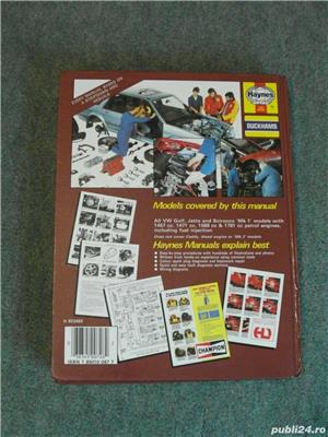 Set 2 manuale reparatii auto Haynes: VW Golf Jetta 1984-1992; 1974-1984; manual Golf Vento 1992-1998 - imagine 8