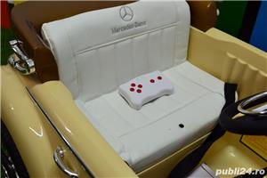 Masinuta electrica Mercedes 300S Oldtimer 12V 2x45W PREMIUM Grey - imagine 6