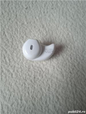 Casca Bluetooth, 10 m, design picatura, Alb,noua - imagine 4