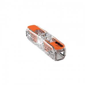 Clema Wago în linie cu manetă pentru 2 conductori, 4mm2 32A 1P,221-2411 