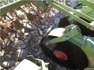 Semanatoare paioase Nodet pe discuri, 29 discuri, cuva dubla, vopsea originala - imagine 4