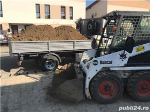 Lucrari cu miniincarcator(bobcat)nivelare teren,umplere fundatii(elevatii)sort,piatra,pamant,nisip - imagine 4