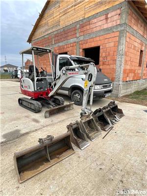 Lucrari(sapaturi,inchiriere) miniexcavator,miniincarcator(bobcat)fosa,drenaj,canalizare,piscina,beci - imagine 2