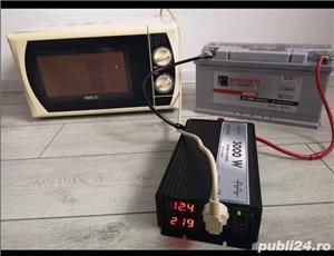 Invertor 12V / 24 V - 220 V sinus pur panouri solare tir, camion ( garantie/factura ) - imagine 7