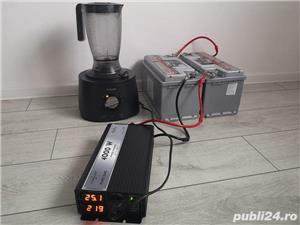 Invertor 12V 24 V - 220 V, sinus pur camion tir panouri solare auto garantie-factura - imagine 5