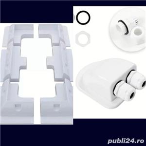 Priza dubla trecere cablu montare fixare panouri solare rulota - imagine 5