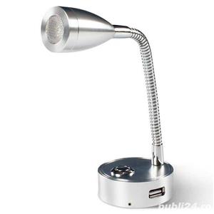 Lampa 12 V/24V led veioza de citit lumina rece si calda rulota autorul garantie/factura - imagine 5