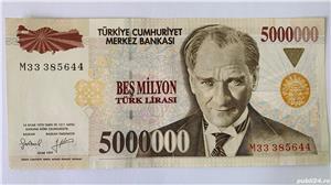 Bancnota 5 000 000 LIRE   LIRA - 1997 - Turcia - P-210b - serie M33385644