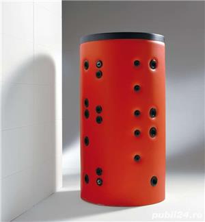 Puffer igienic 1000L LAM cu 1 serpentina pentru apa calda menajera si 1 serpentina solara - imagine 2