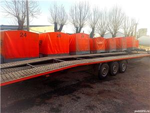 Inchirieri remorca utilaje trailer bobcat transport excavator - imagine 5