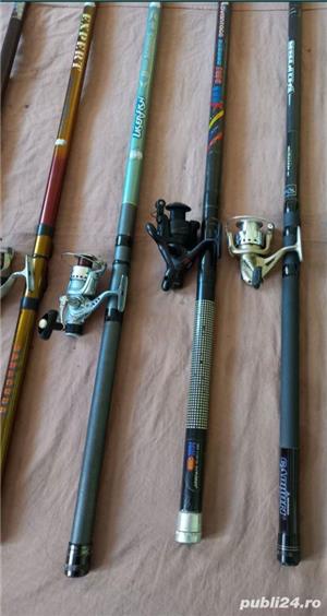 Bologneza / undita carbon 5m -6m, cu mulinete  - imagine 8