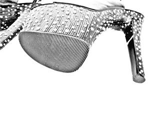 Pantofi tip botine pentru dama, 40 41, tocuri de 17 cm, piele - imagine 5