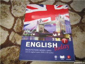 English today,incepatori nivelul 1,curs de engleza,carte,dvd si cd,produs nou,raritate,nu ratati !! - imagine 1