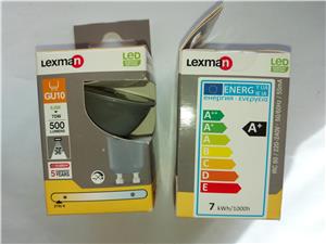 Bec LED lexman model gu10,  6.8W = 70W, 500 lumeni, 15000 ore functionare - imagine 2