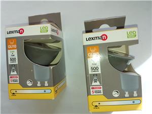 Becuri noi LED lexman model gu10,  6.8W = 70W, 500 lumeni, 15000 ore functionare