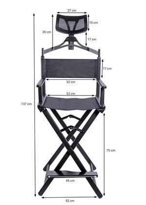 Scaun Makeup cu tetiera  - imagine 2