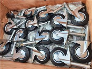 Vindem roti schele  simple sau cu frana, roata schela cu sistem de franare - imagine 3