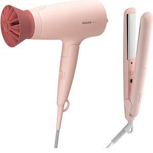 Set de coafat Philips,accesoriu Thermo Protect,cap de coafare 14mm,placi cu infuzie de cheratina,nou